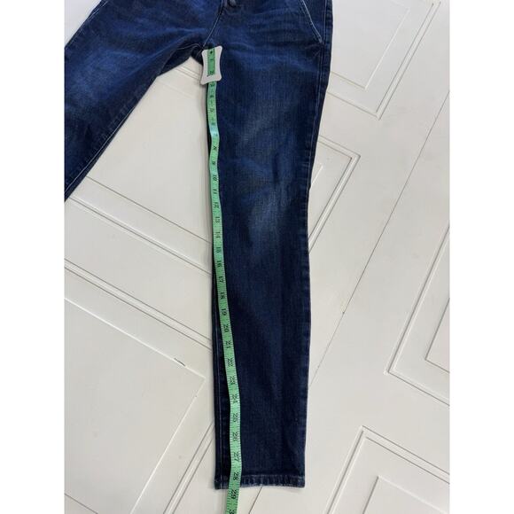 Frame Womens Jeans 26 Leandro Skinny Button Fly Blue Military High Waist Stretch - Picture 6 of 8